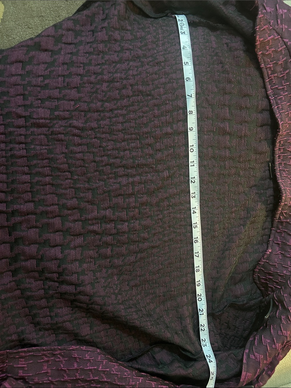 Ali Miles Deep Purple/Plum Jacket with Square Black Buttons - Picture 11 of 11